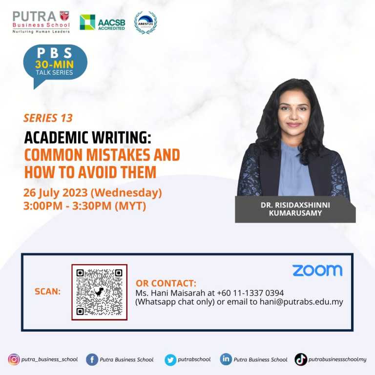 Series 13: Academic Writing: Common Mistakes and How to Avoid Them