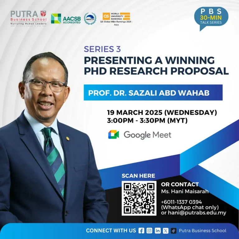 Series 3: Presenting a Winning PhD Research Proposal