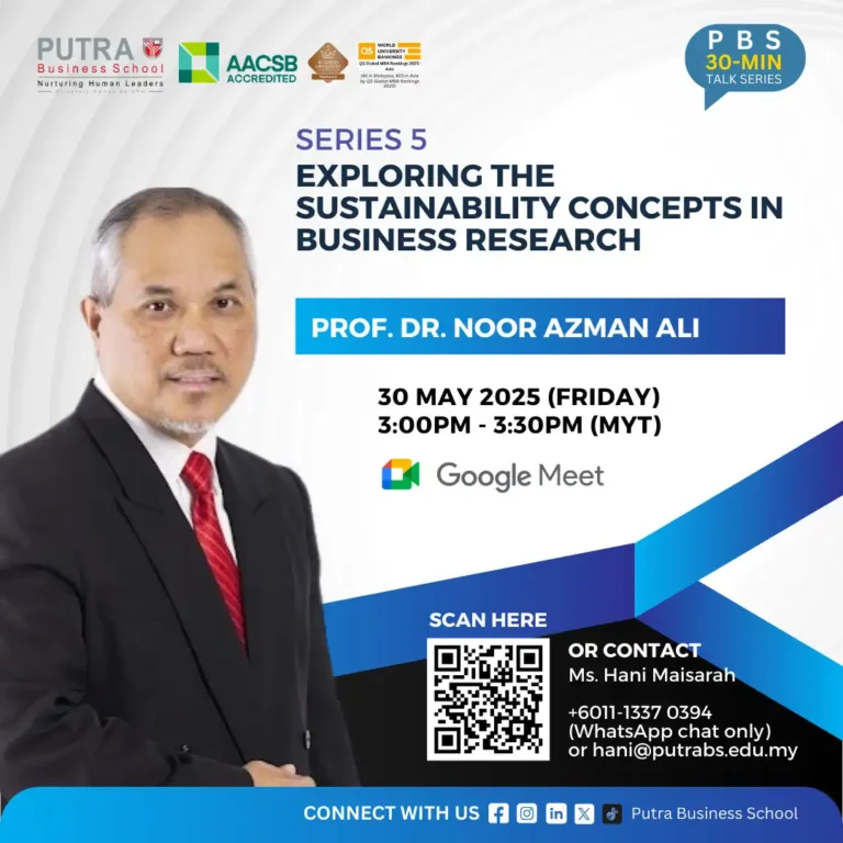 Series 5: Exploring the Sustainability Concepts in Business Research